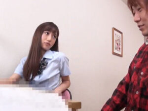 【ぶっかけJK】ドスケベJKがザーメン欲しそうな顔してたからマンコ犯してザーメンぶっかけてあげた