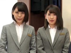 【七海ゆあ×ザーメンごっくん】無料サービスで蒸れたチンポを喉奥フェラしてくれるOL！ドロドロザーメンも笑顔でごっくん！