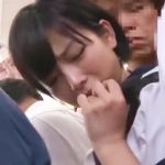【紗倉まな×痴漢レイプ】大人しそうなJKが痴漢男に満員電車で公開レイプ生交尾！大量ザーメンをぶっかけられてしまう