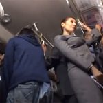 【熟女OLレイプ】パツパツのエロ尻熟女OLが電車内でチンポ擦り付け痴漢に欲情して公開生ハメレイプで屈服アクメ
