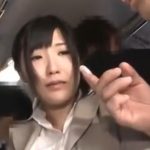 【OL痴漢レイプ】ムチムチパンスト太ももがスケベなOLが満員バスで痴漢レイプ！強制口マンコ奉仕とバック生ハメで公開アクメ！