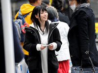 初めての逆ナンパ→中出しSEX交渉できるまで帰れまてん！