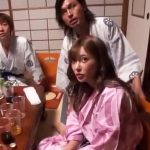 【ギャル乱交】彼氏がいるのに会社の慰安旅行で男性社員の肉オナホにされてしまうギャル！スケベマンコを生チンポで連続生ハメ