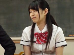 【JK中出しレイプ】トイレに行った美少女JKが用務員からガチレイプ！ムチムチの尻を震わせる膣奥中出しされて涙を流す