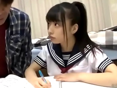 「先生も本当は…シタいんでしょ？♡」黒髪ポニテの清純JKのくせに家庭教師を誘惑するイケナイ子！