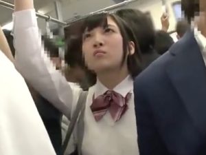 【JK痴漢レイプ】ロリ巨乳の美少女JKが痴漢男に狙われて公開レイプ！勃起チンポにゴリゴリ膣奥犯されて屈辱のガチアクメ