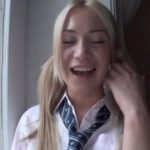 【金髪JK中出し】留学生金髪JKのムチムチドスケベボディを生チンポで犯しまくる！メス臭いガイジンマンコにザーメンたっぷり中出し