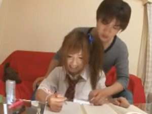 【JKギャル生ハメ】勉強が苦手なムッチリ巨乳のスケベギャルが家庭教師のお兄さんとラブラブ生ハメ密着生交尾