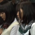 【レズJK痴漢レイプ】バスで仲良しレズJKを見つけたので痴漢レイプで生ハメ！おじさんチンポの味を仕込むガチ生ハメ交尾