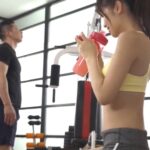 【美女汗だく生交尾】ジムで運動中に発情した美女お姉さんと汗だく生交尾！キツキツマンコを生で堪能してザーメンぶっかけ