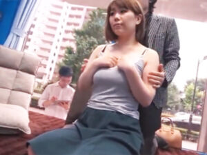【巨乳妻NTRアクメ】MM号にやってきたムチムチ巨乳のドスケベ妻と生交尾！夫を待たせて他人チンポでNTR失禁アクメ