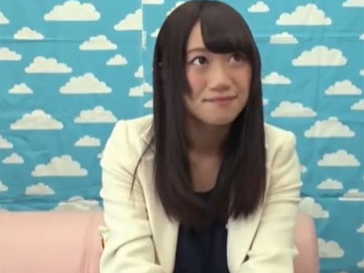 隠れ巨乳な色白娘にお願いしてガチパコ→我慢できずにうっかり生中出し
