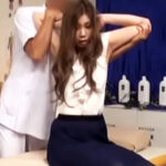 【ギャルOL中出し】美女ギャルOLが整体で全身愛撫されてガチ発情！飢えたマンコを初対面チンポに犯されて中出しアクメ